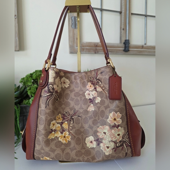 Coach Handbags - Coach Edie 31 Prairie Floral Signature Canvas/Leather Trim
